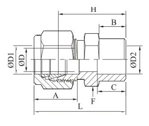 Tube Socket Weld Union Drawing