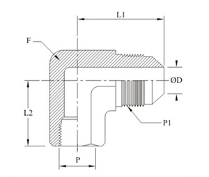 Female Elbow Bsp Parallel Thread