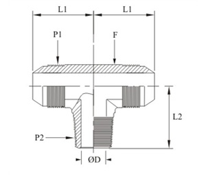 Male Branch Tee Npt Thread