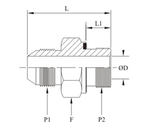 Male Connector Ed Ring With Bsp Parrel Thread