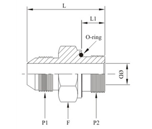 Male Connector O Ring And Washer Bsp