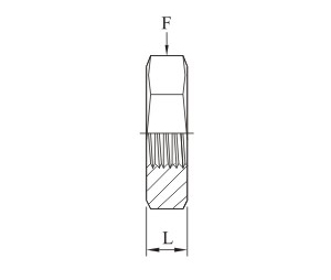 Bulkhead Locknut For Fractional Tube Drawing