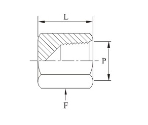 Pipe Cap 10k Npt Drawing