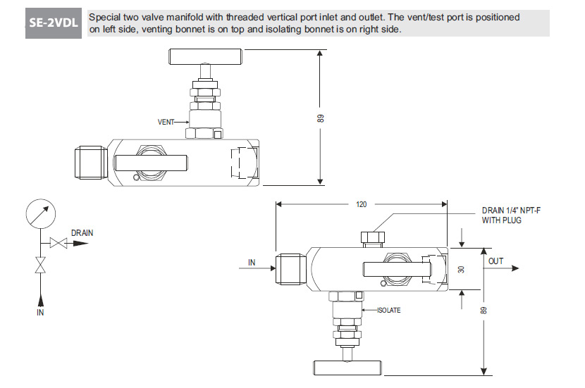 Two Valve Manifolds SE-2VDL