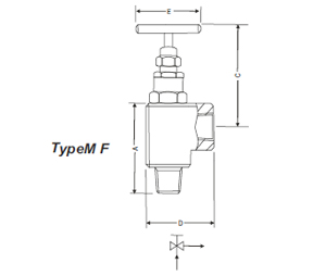 Angle Valve SEAVS Drawing