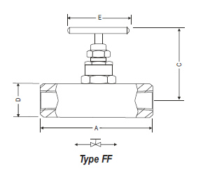 Needle Valve SEGSV Drawing