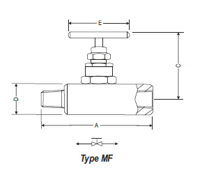 Needle Valve SEGSV Drawing