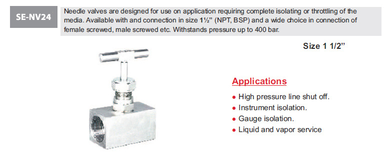 Needle Valve SE-NV24