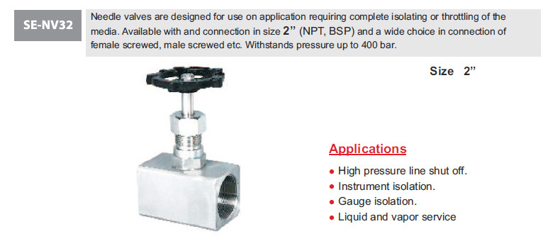 Needle Valve SE-NV32