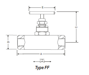 Needle Valve SERPV Drawing
